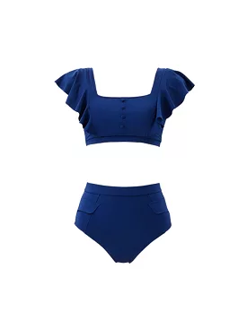 Jelly Candy + High-Waisted Pocket Bottom Navy