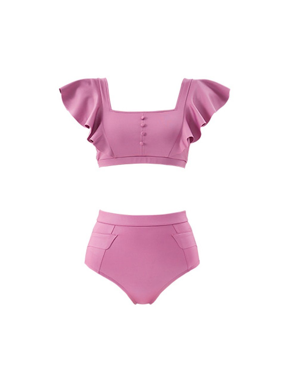 Jelly Candy + High-Waisted Pocket Bottom Reddish