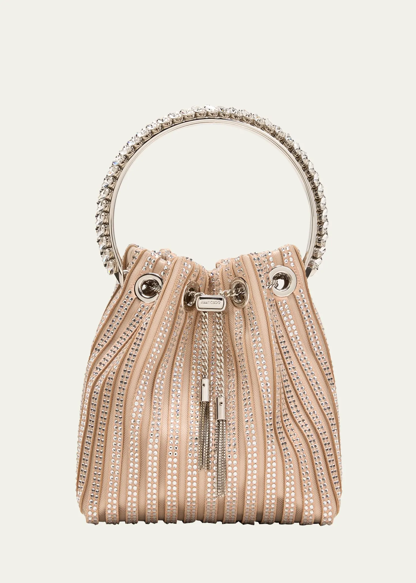 Jimmy Choo Bon Bon Embellished Bucket Bag