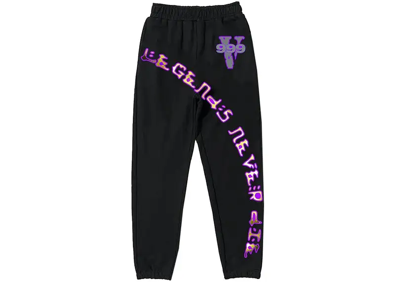 Juice Wrld x Vlone 999 Sweatpants Black/Purple