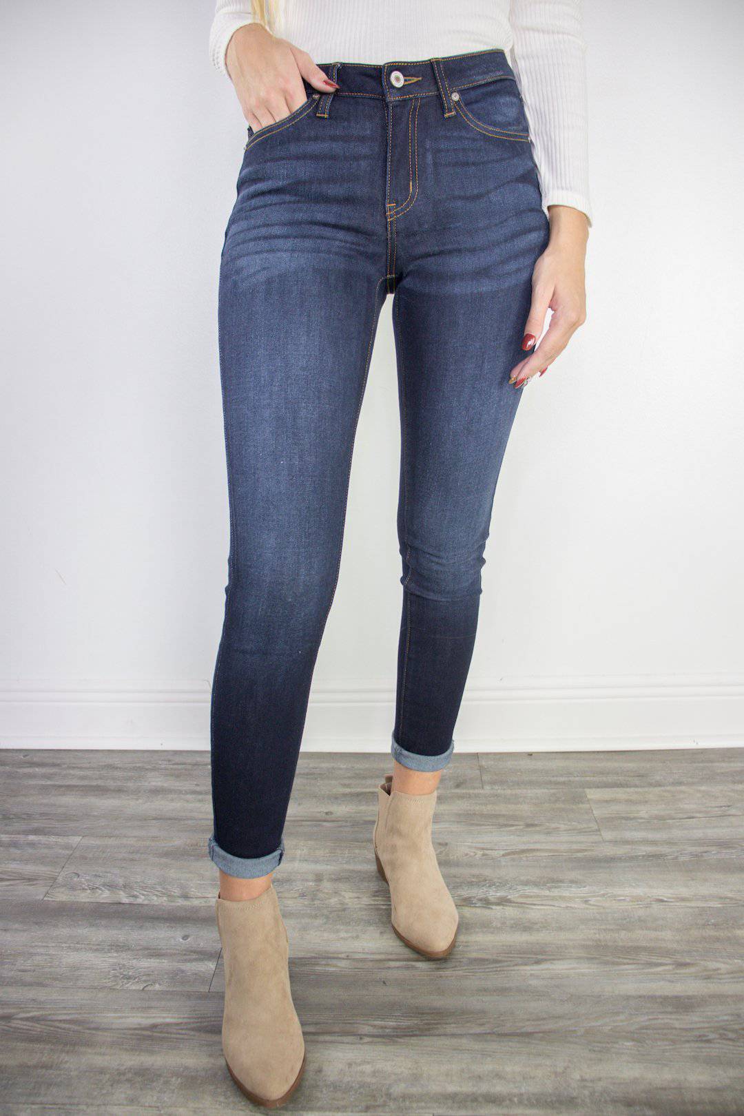 KanCan Dark Super Skinny Jeans