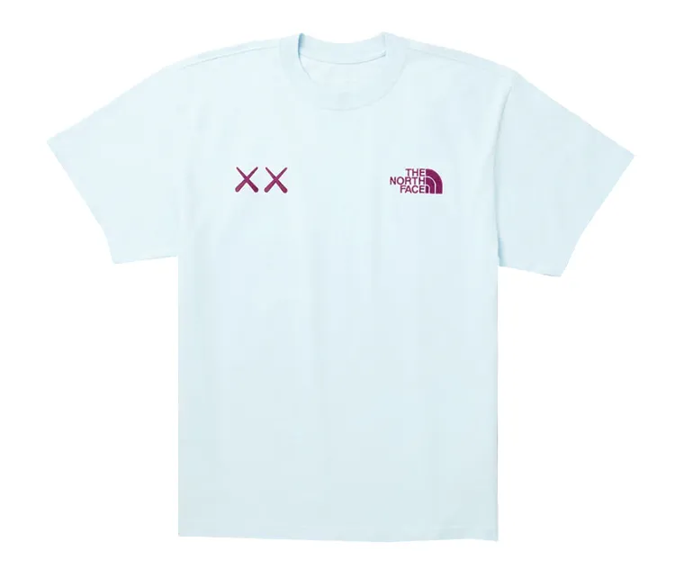 KAWS x The North Face Tee Light Blue/Purple