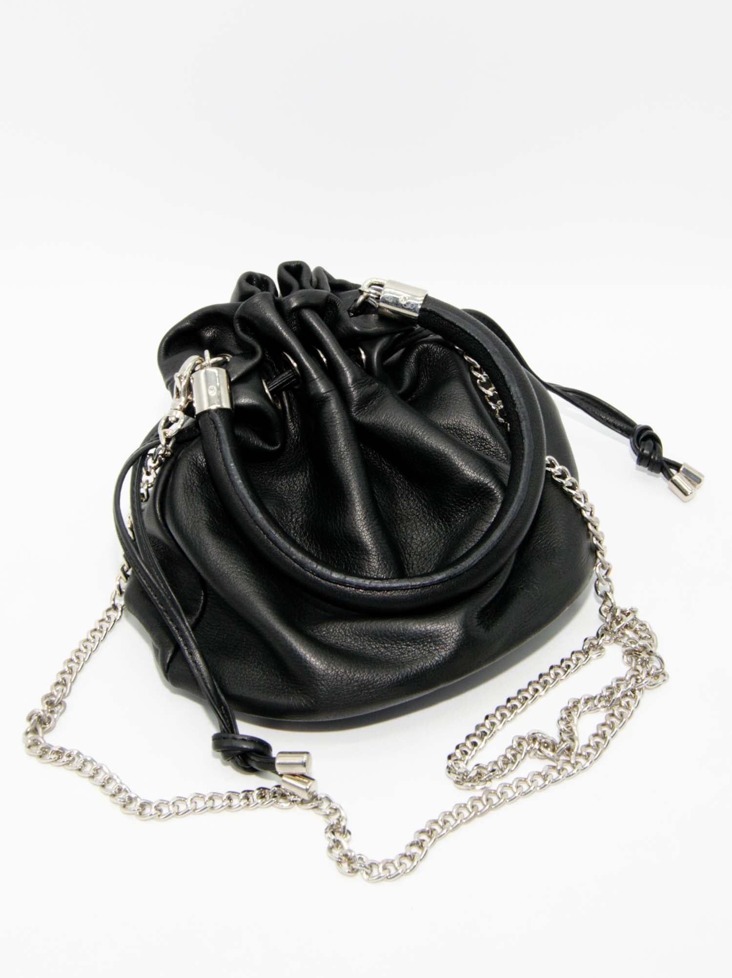 LEATHER BUCKET BAG