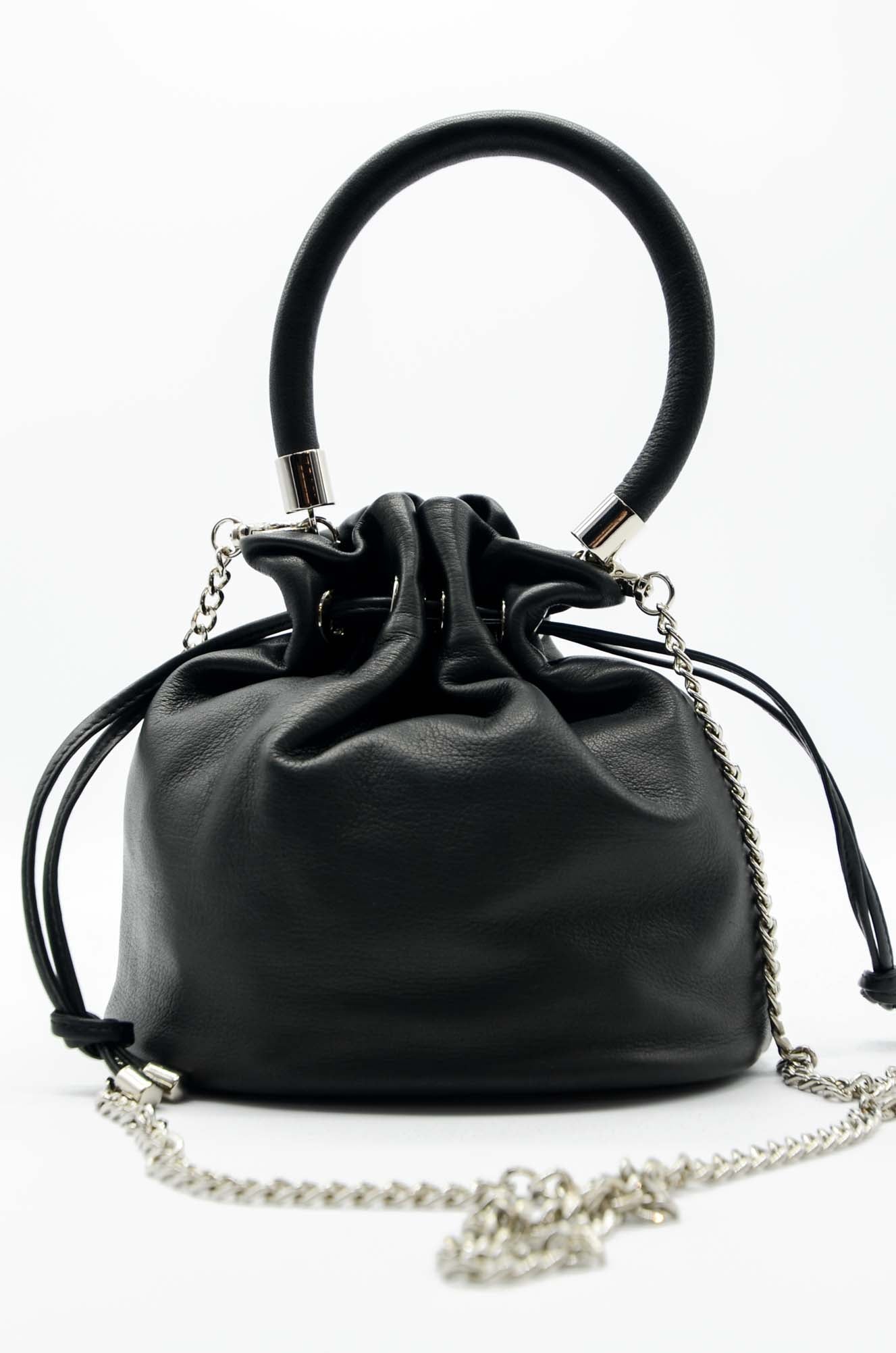 LEATHER BUCKET BAG