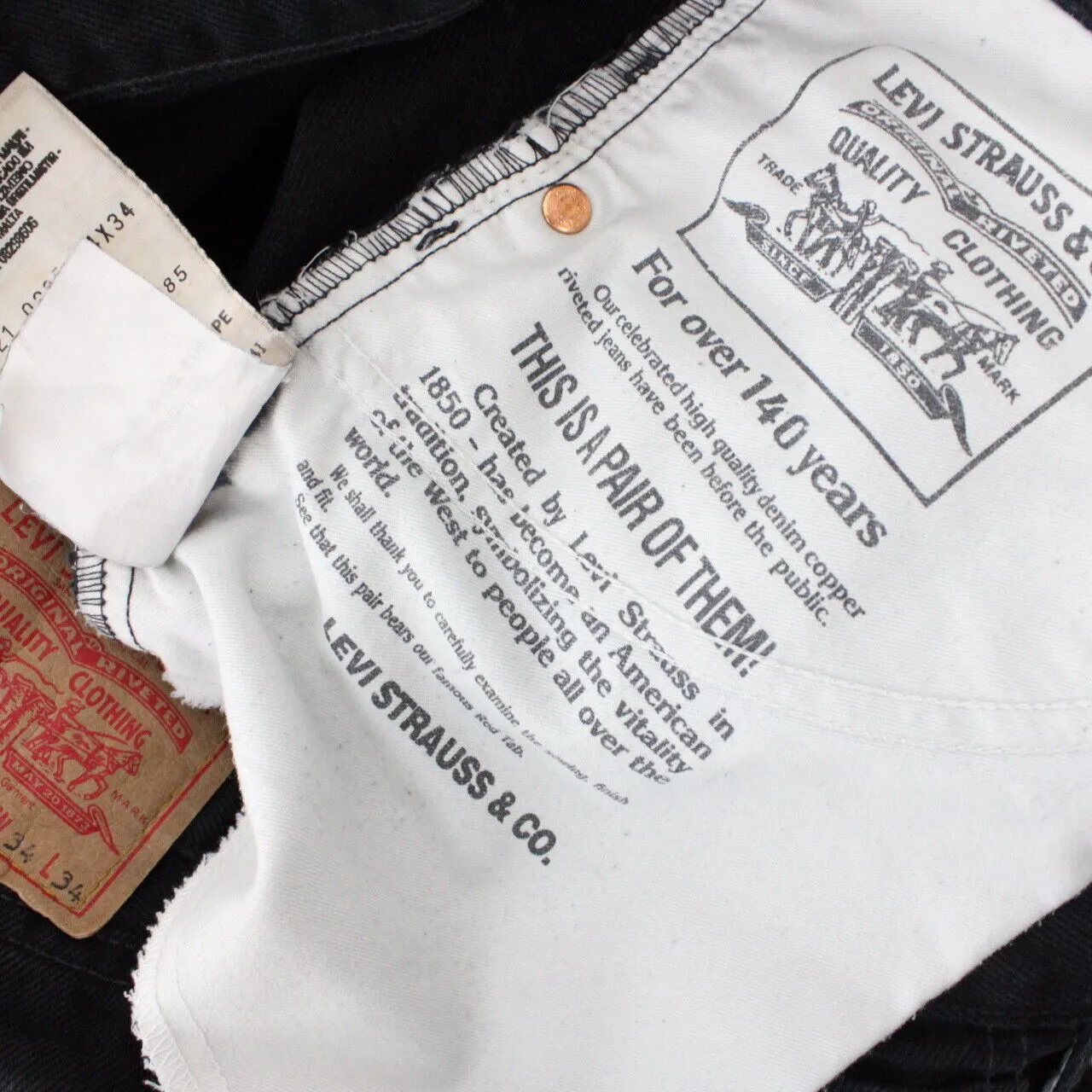 LEVIS 521 Jeans Black | W34 L34