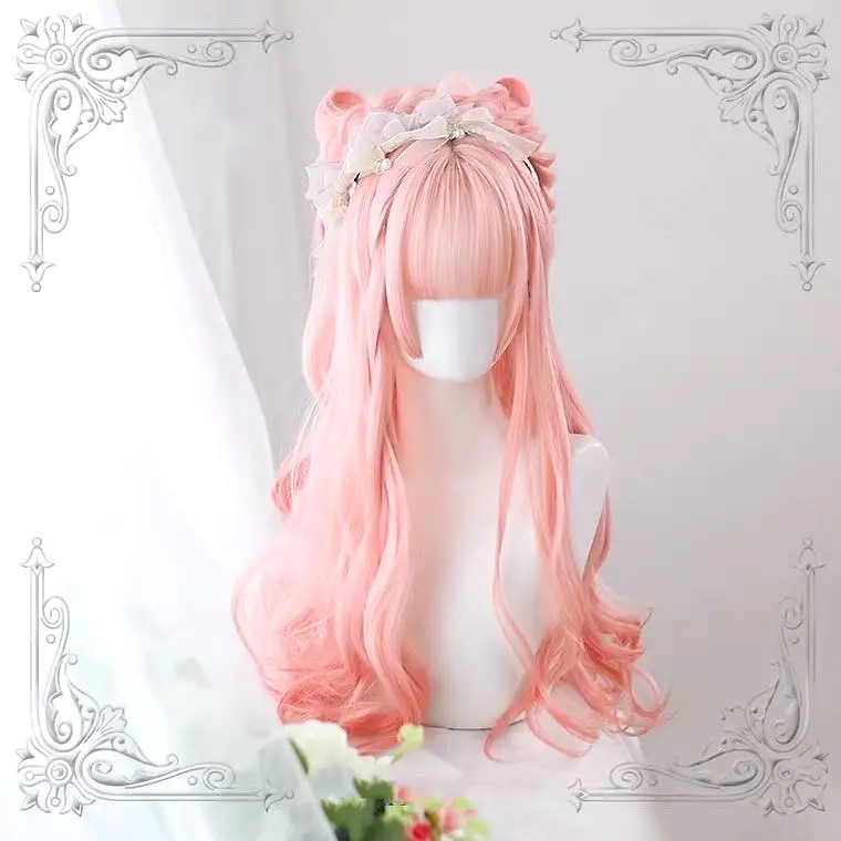 LOLITA “PEACH OOLONG” GRADIENT LONG CURLY WIG BY60030