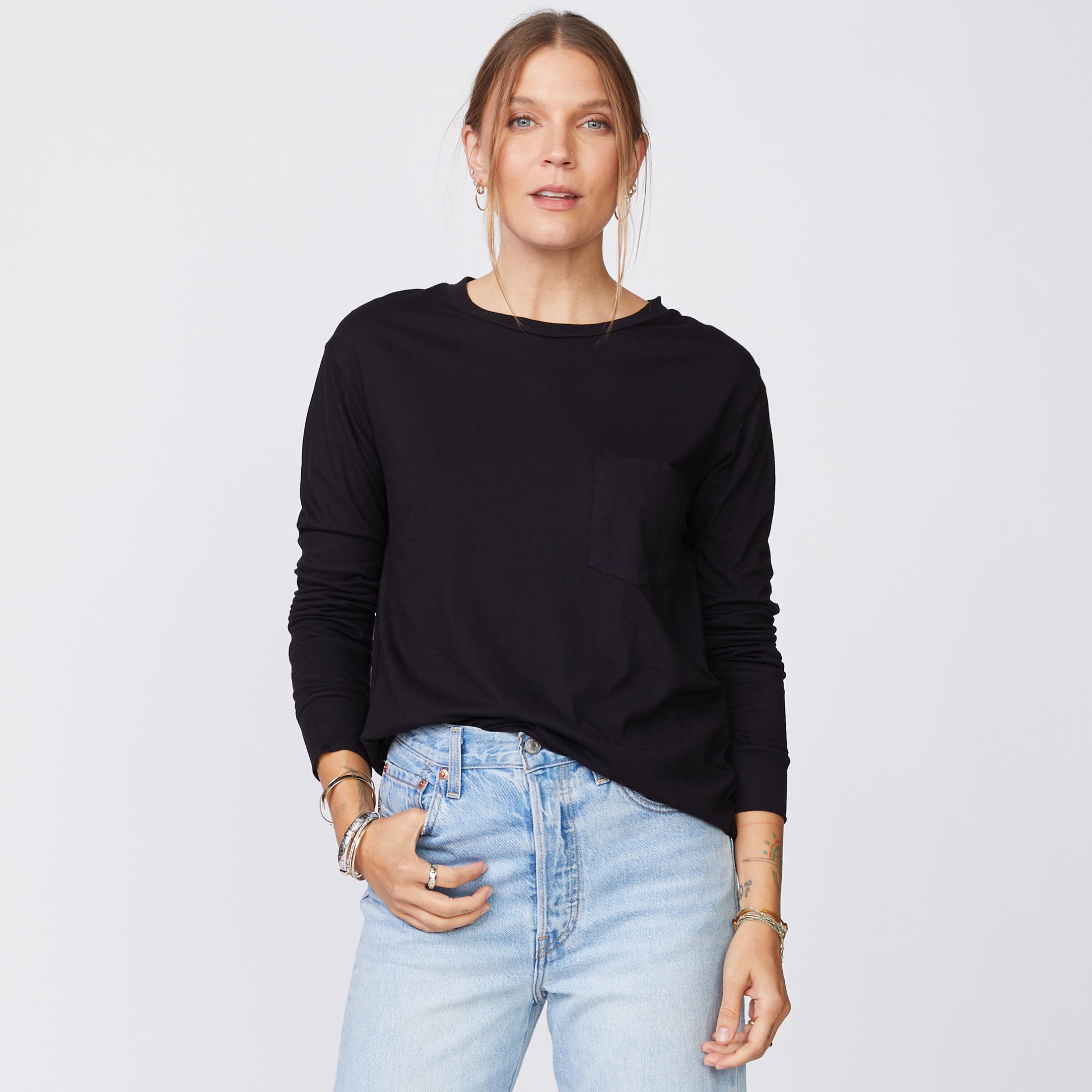 Long Sleeve Ex-Boyfriend Pocket Crew