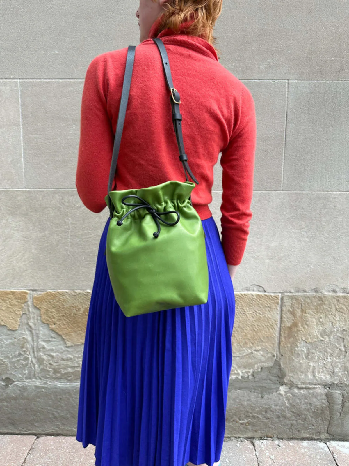 Mariel Bucket Bag - Grass Green