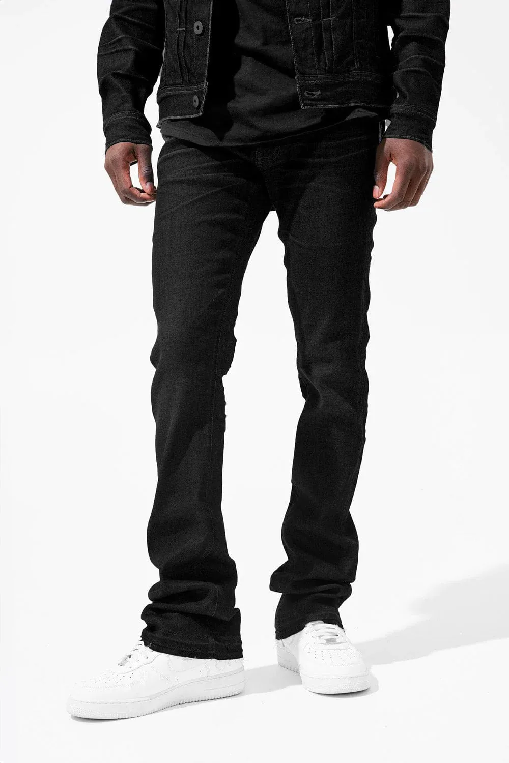 MARTIN STACKED - GAUCHO DENIM (Black)