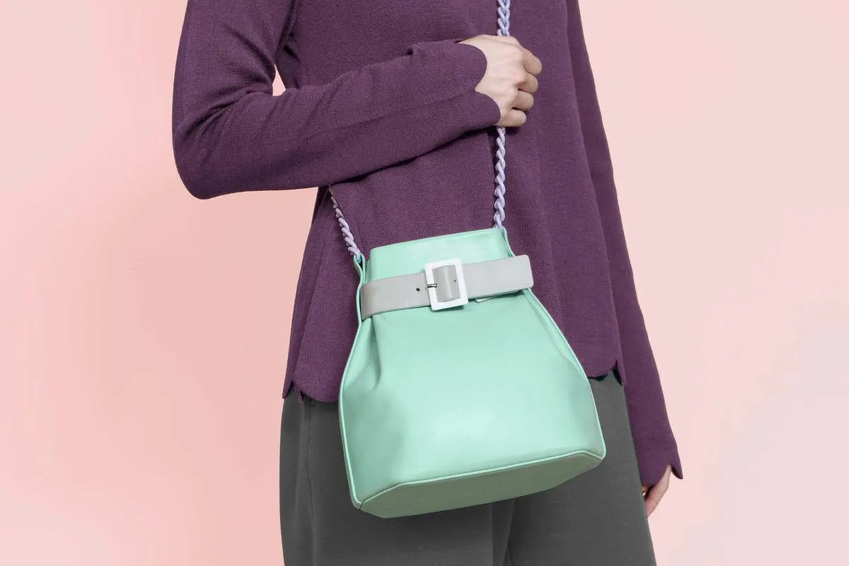 Mini Bucket Chained Bag  Mint