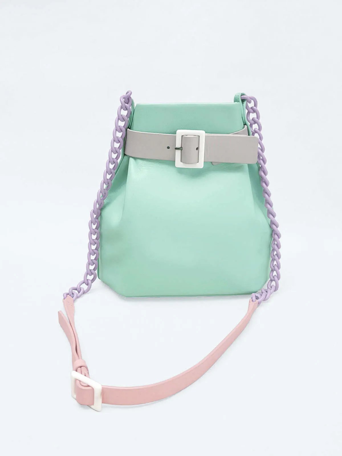 Mini Bucket Chained Bag  Mint