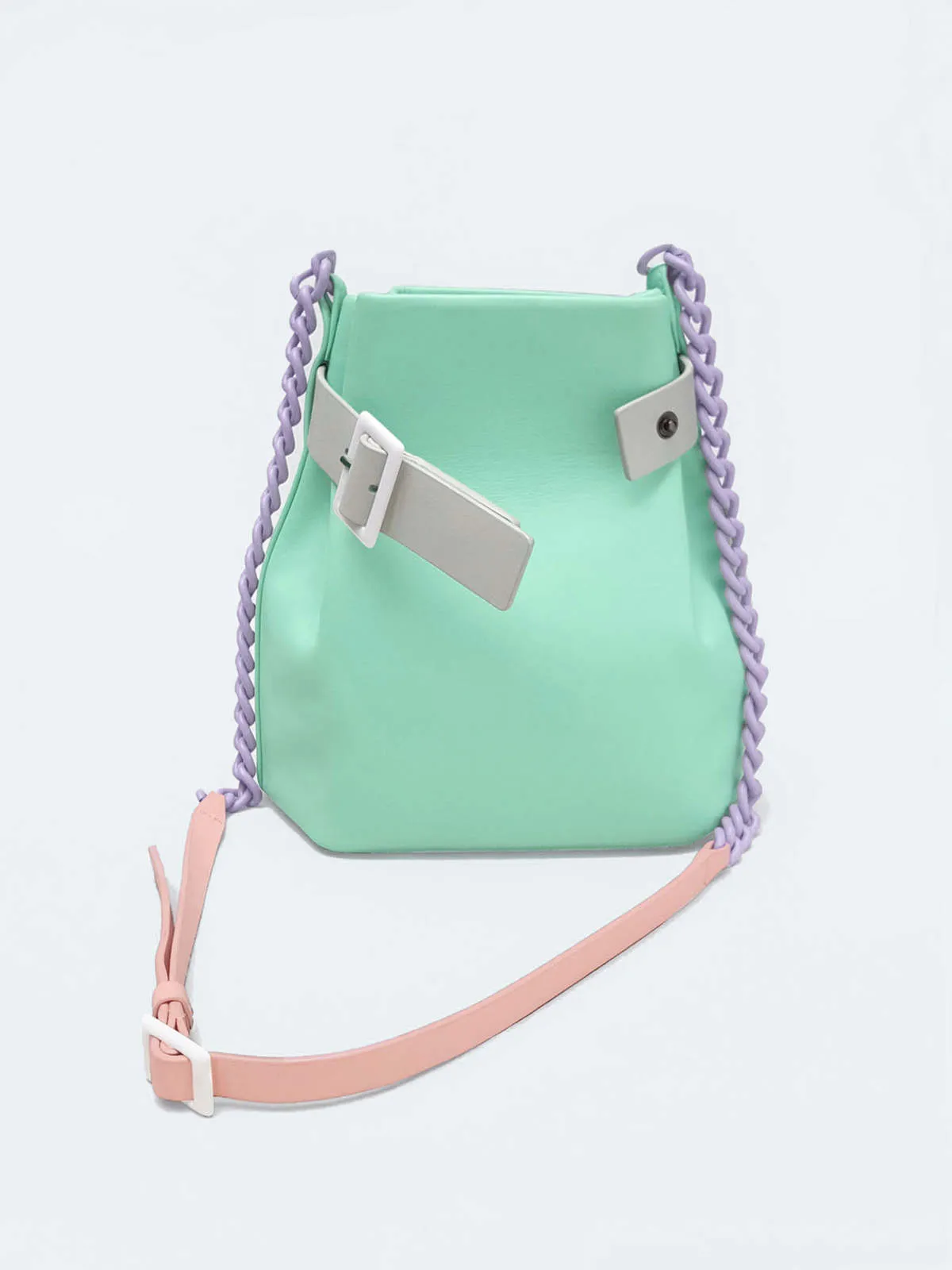 Mini Bucket Chained Bag  Mint