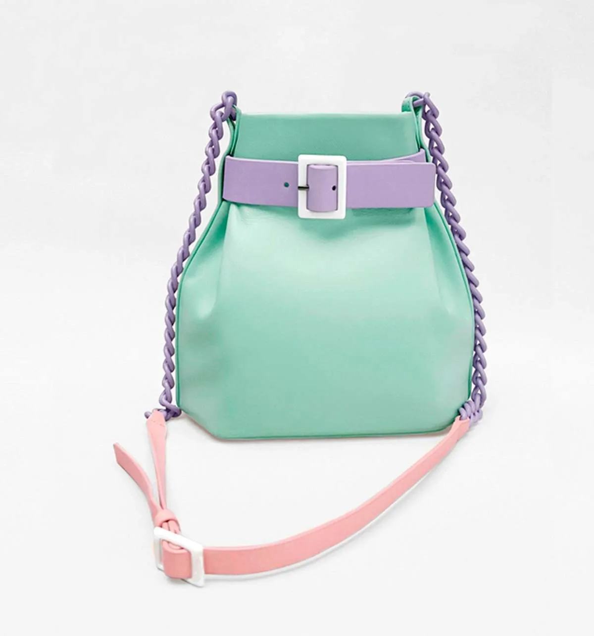 Mini Bucket Chained Bag  Mint