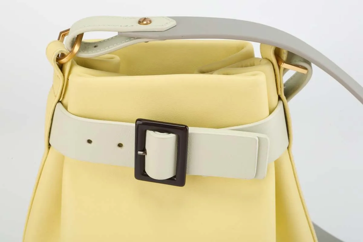 Mini Bucket Shoulder Bag - Lemon Sorbet