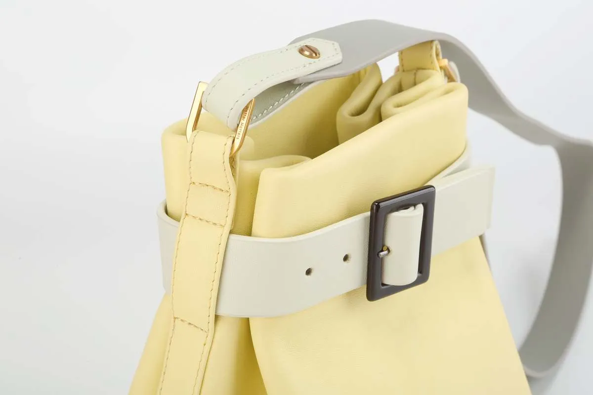 Mini Bucket Shoulder Bag - Lemon Sorbet