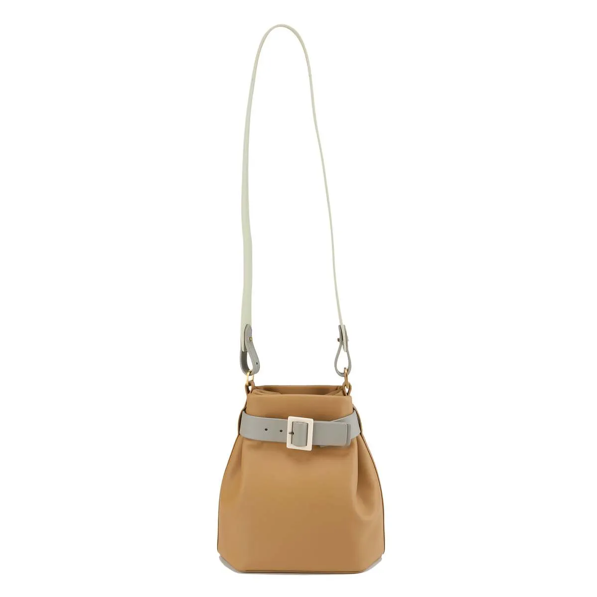 Mini Bucket Shoulder Bag - Warm Brown