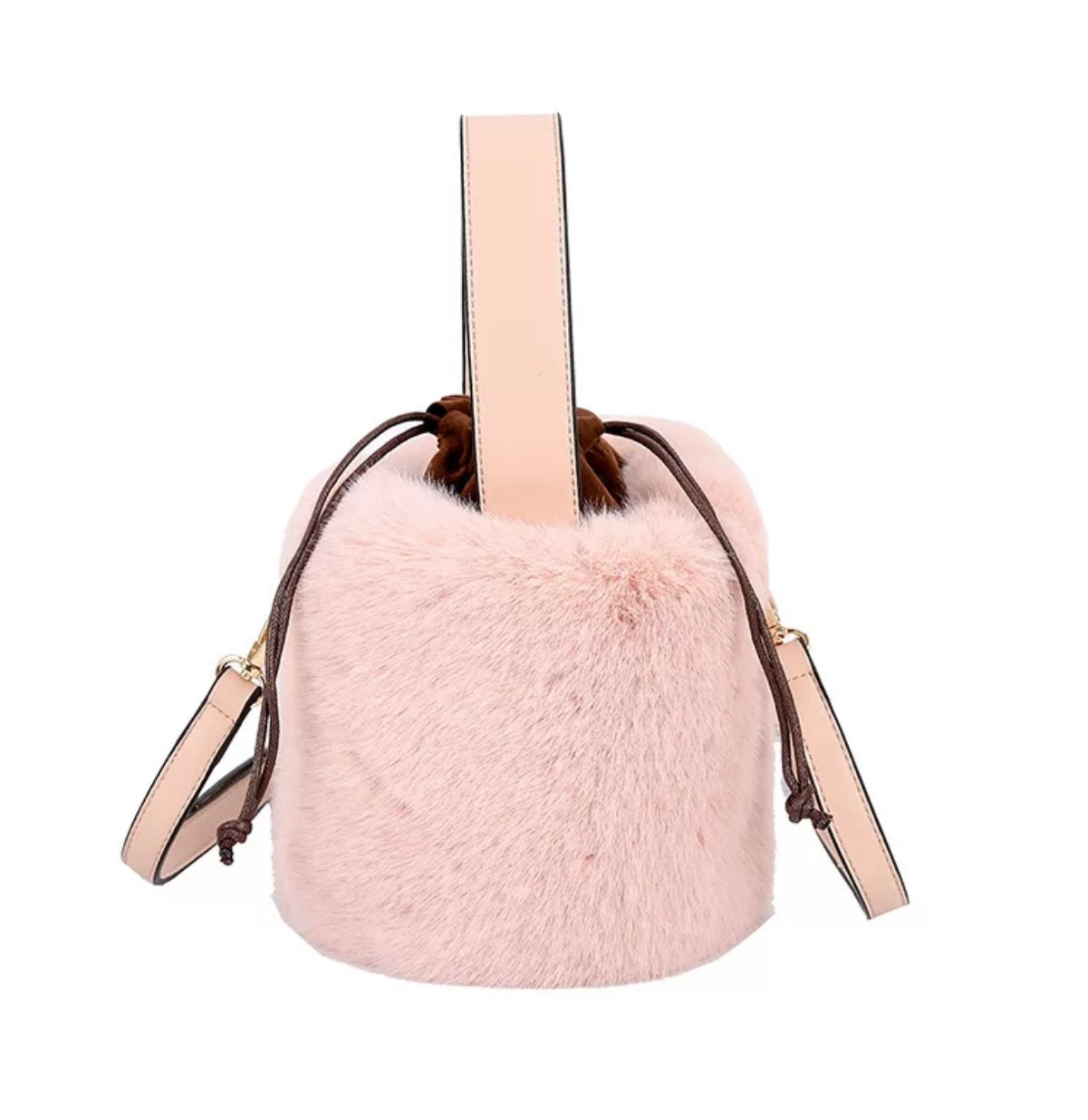 Mini Plush Bucket Bag