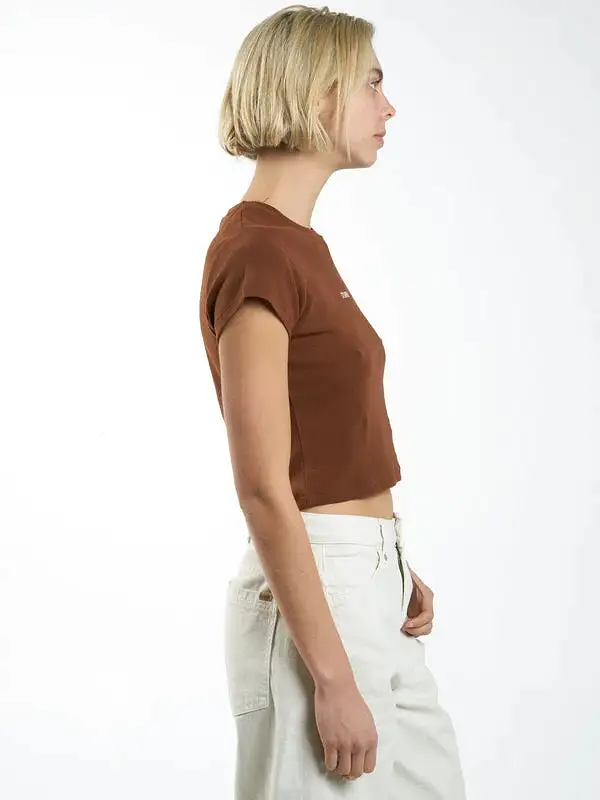 Minimal Thrills Mini Tee - Chestnut