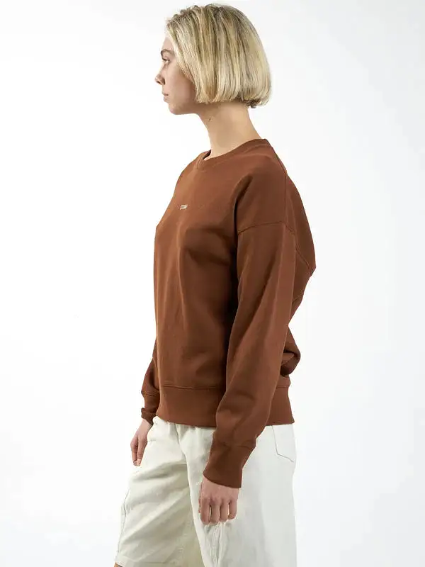 Minimal Thrills Slouch Crew - Chestnut