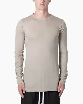 MNML Sheer Knit Jersey Long Sleeve T-Shirt Bone