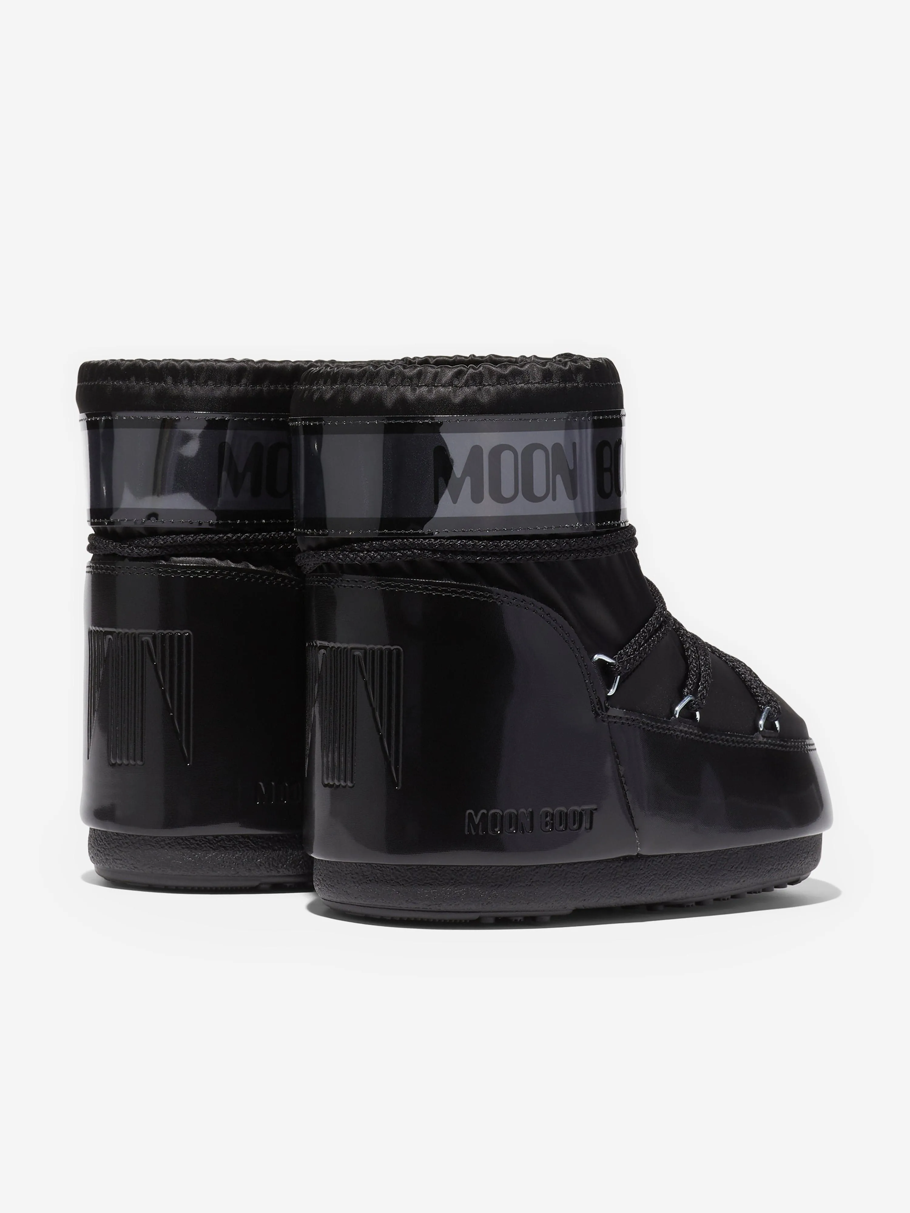 Moon Boot Kids Icon Low Glance Boots in Black