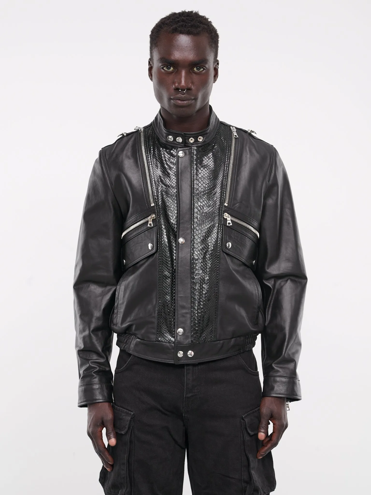 Multi-Zip Leather Moto Jacket (MULTIZIP-MOTO-BLACK)