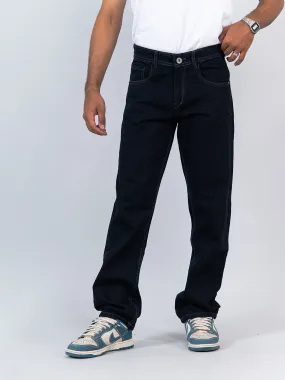 Navy Blue Straight Fit Mens Jeans