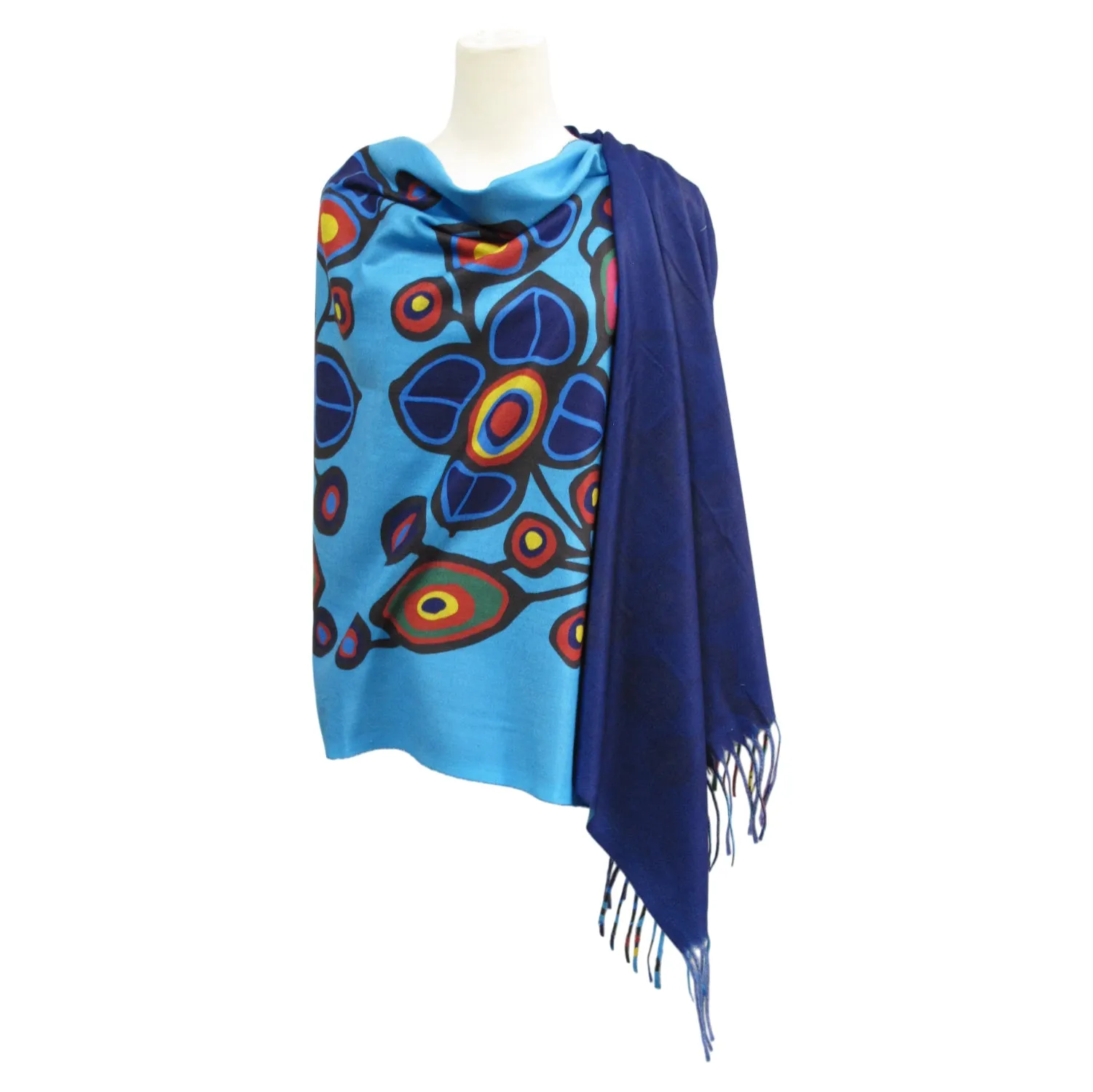 Norval Morrisseau Flowers and Birds Eco-Shawl