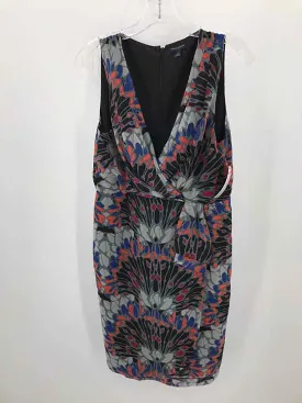 Pre-Owned Banana Republic Black Size 10 Printed Knee Length Sleeveless Dress