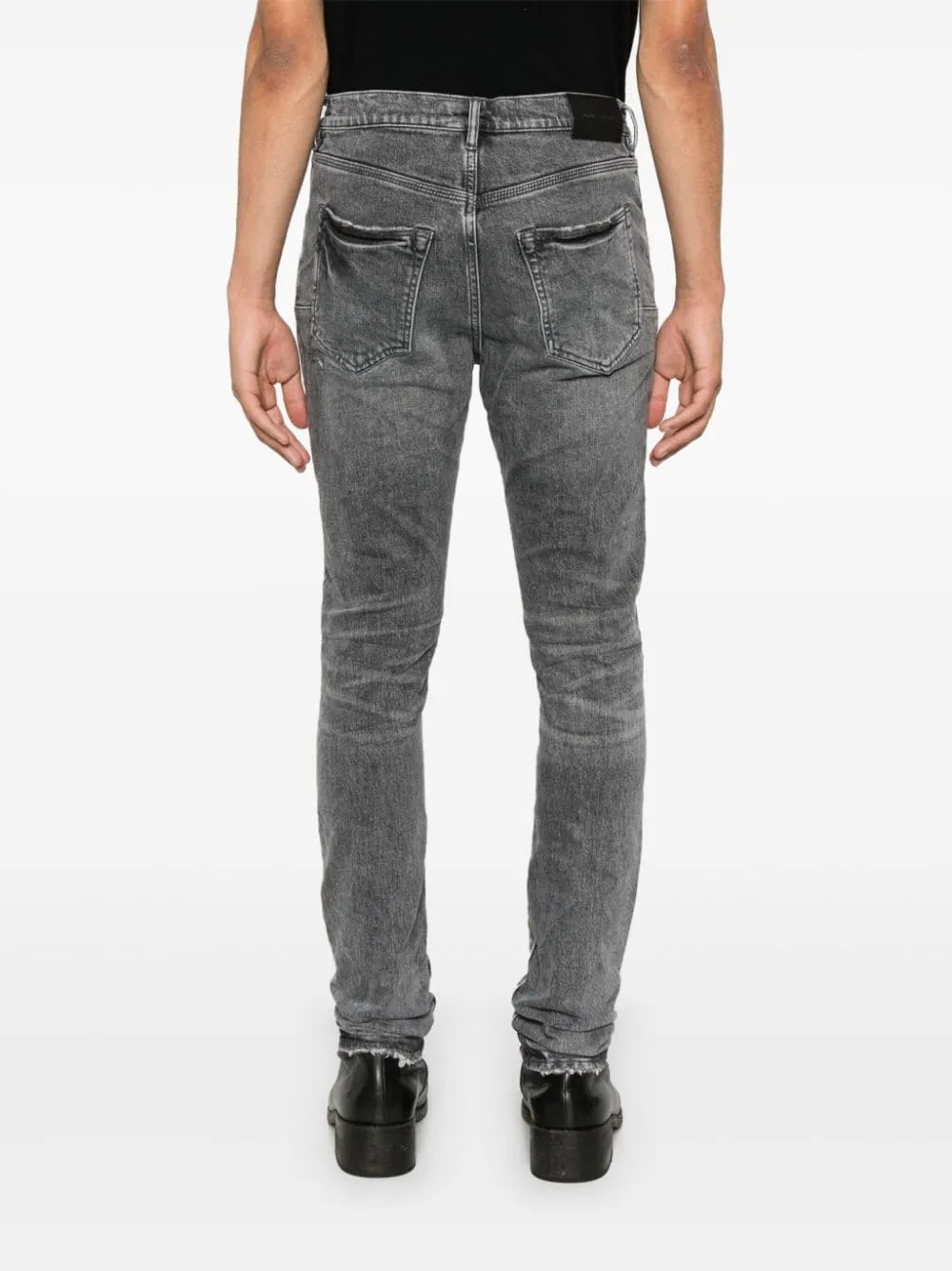 Purple Brand jean skinny à effet usé gris