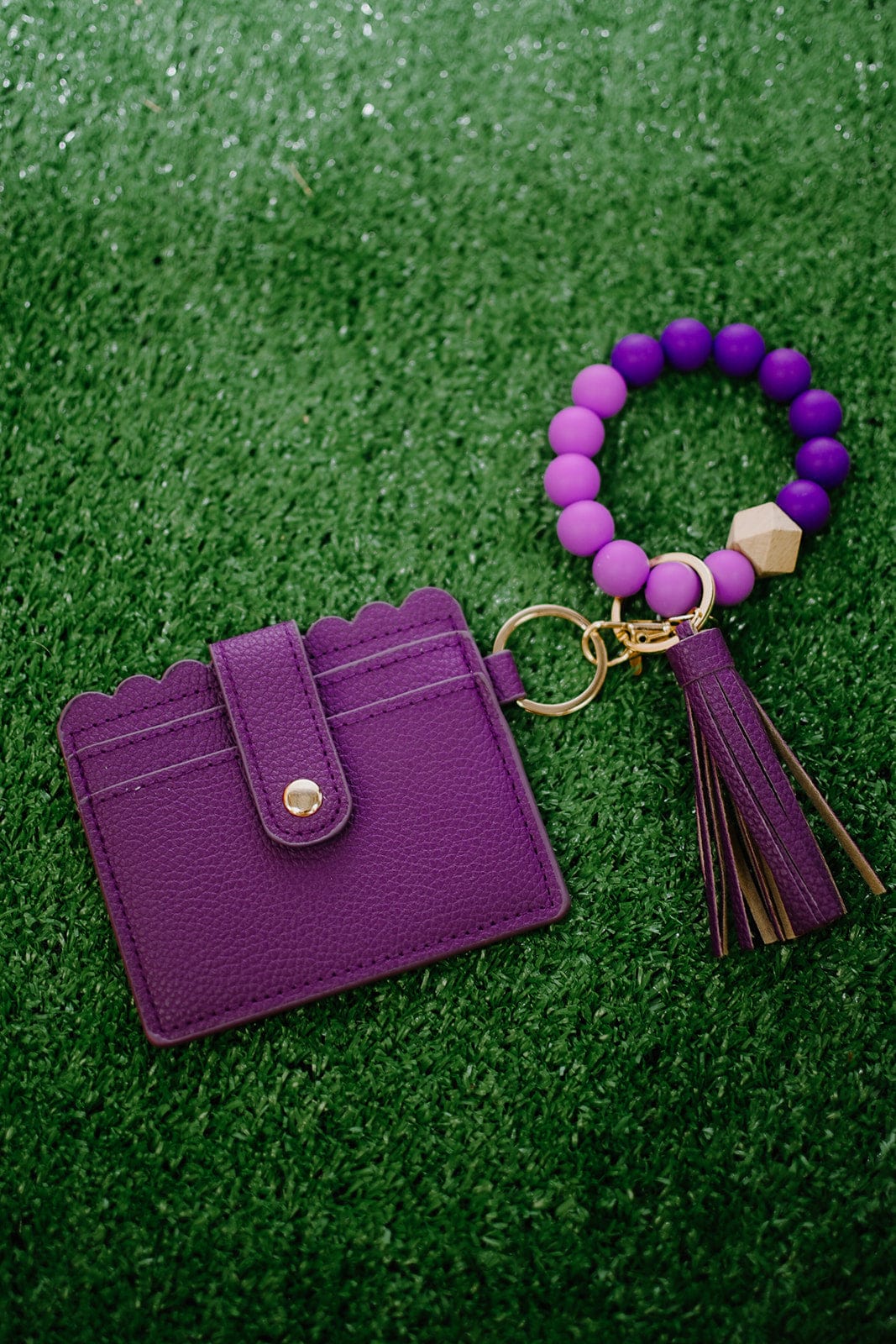 Purple Keychain Wallet