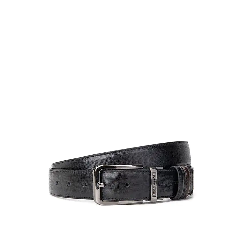 Raz Pin Clip Reversible Men's Belt - Black & Dark Brown