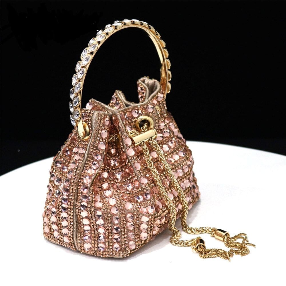 Rhinestones Bucket Bag