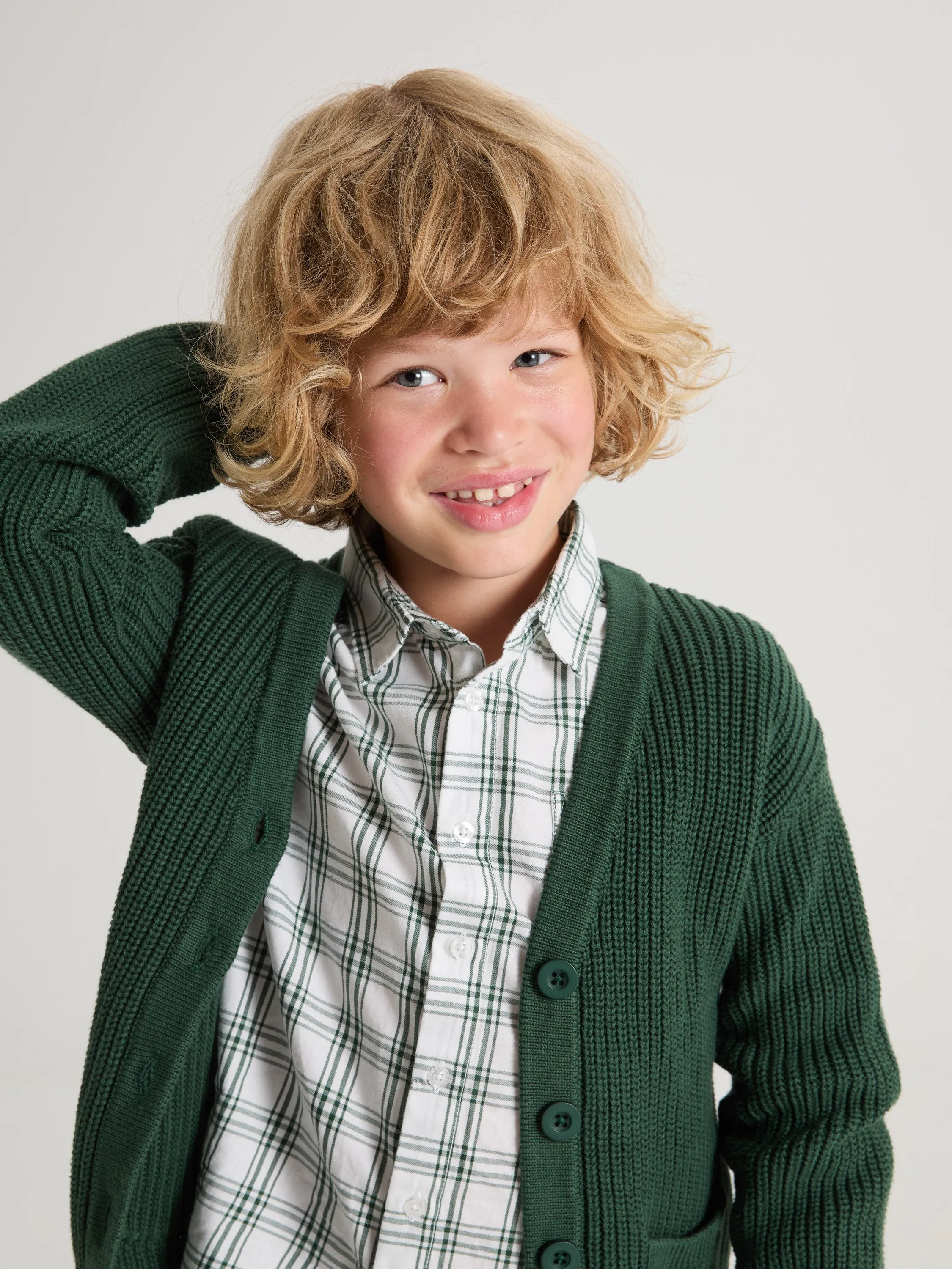 Ribbed Kids Cardigan