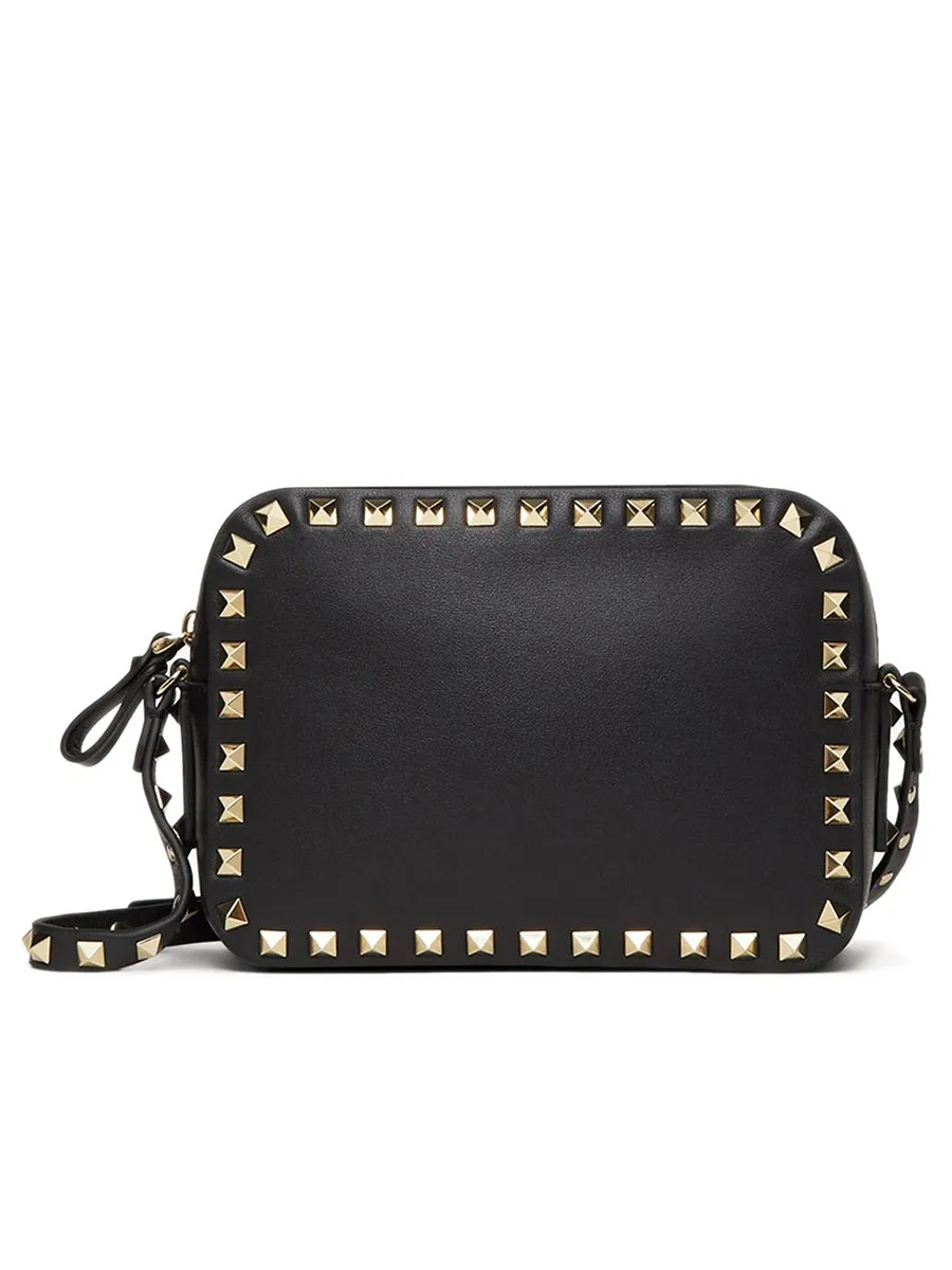 Rockstud Crossbody Bag in Shiny Leather