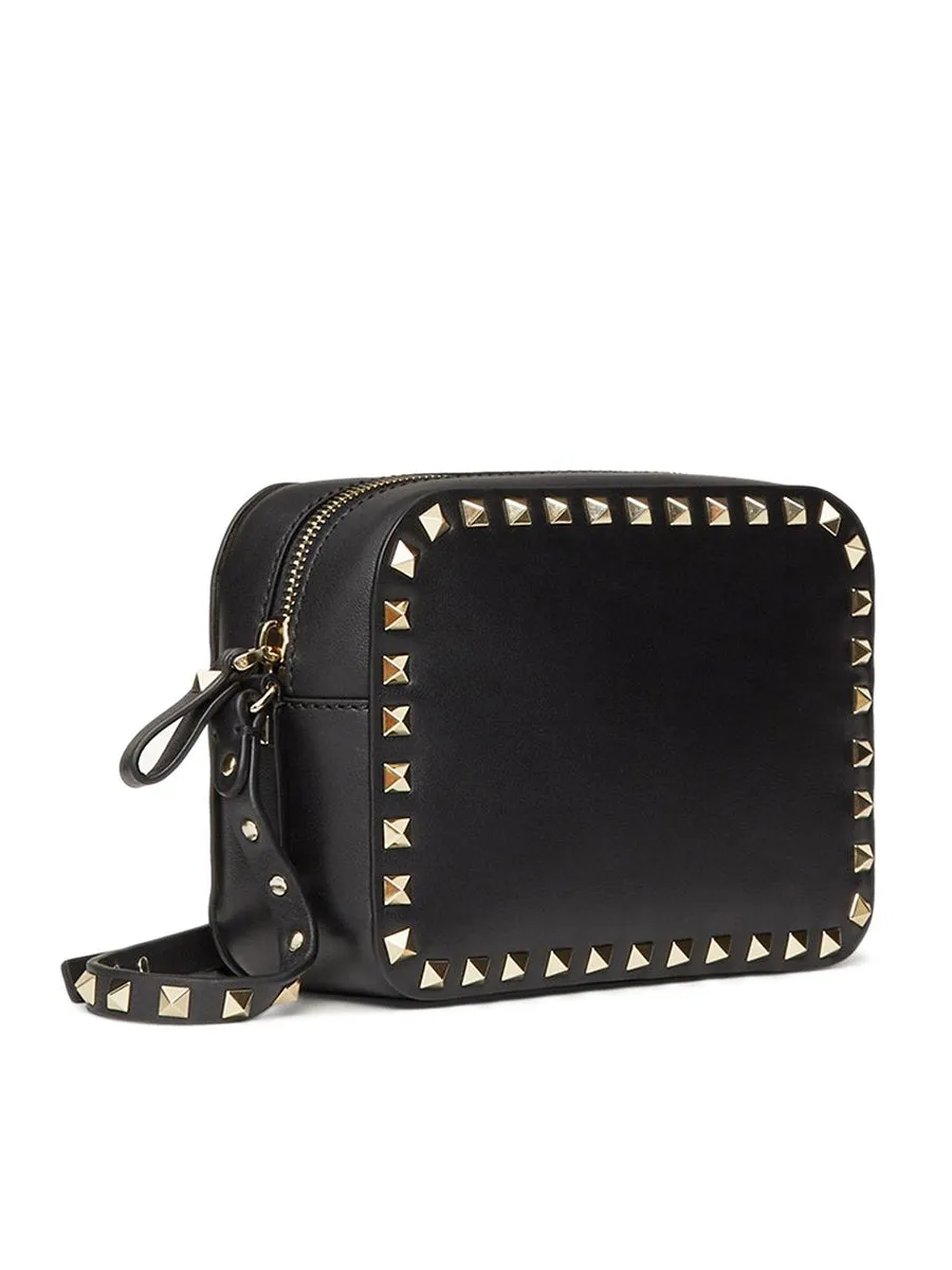 Rockstud Crossbody Bag in Shiny Leather