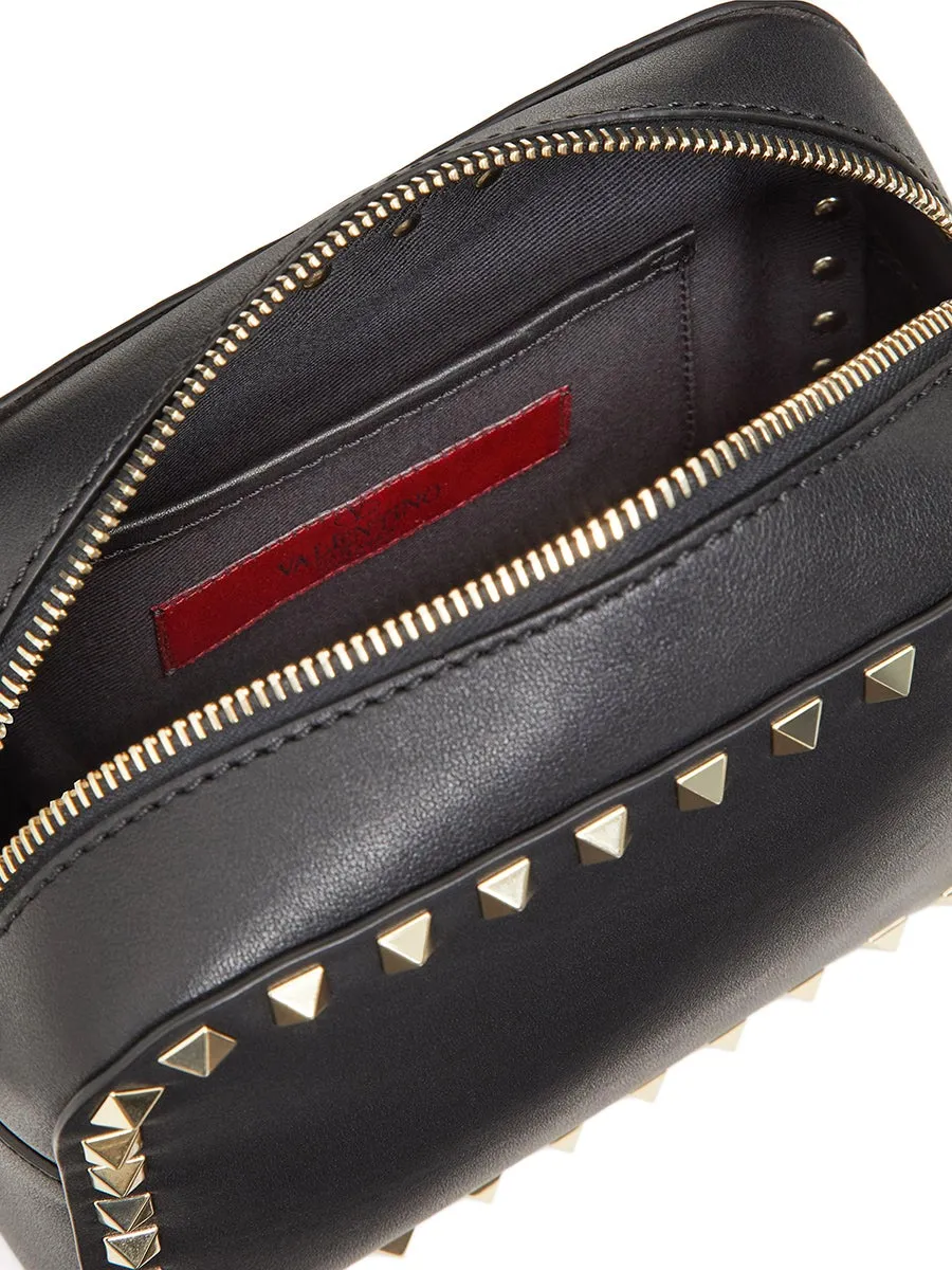 Rockstud Crossbody Bag in Shiny Leather