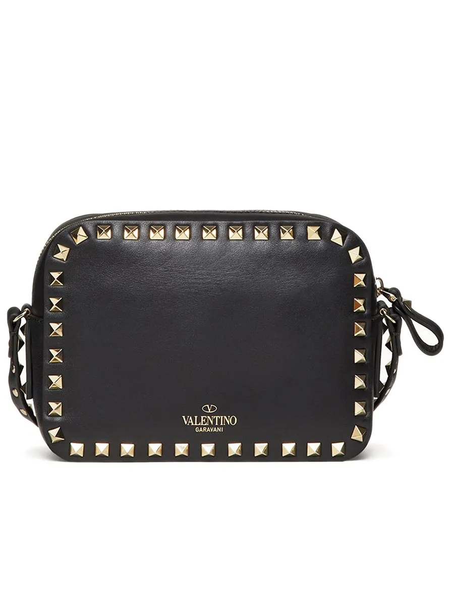 Rockstud Crossbody Bag in Shiny Leather