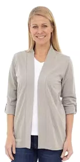 Roll-Up Long Sleeve Open Cardigan Style CT-OC