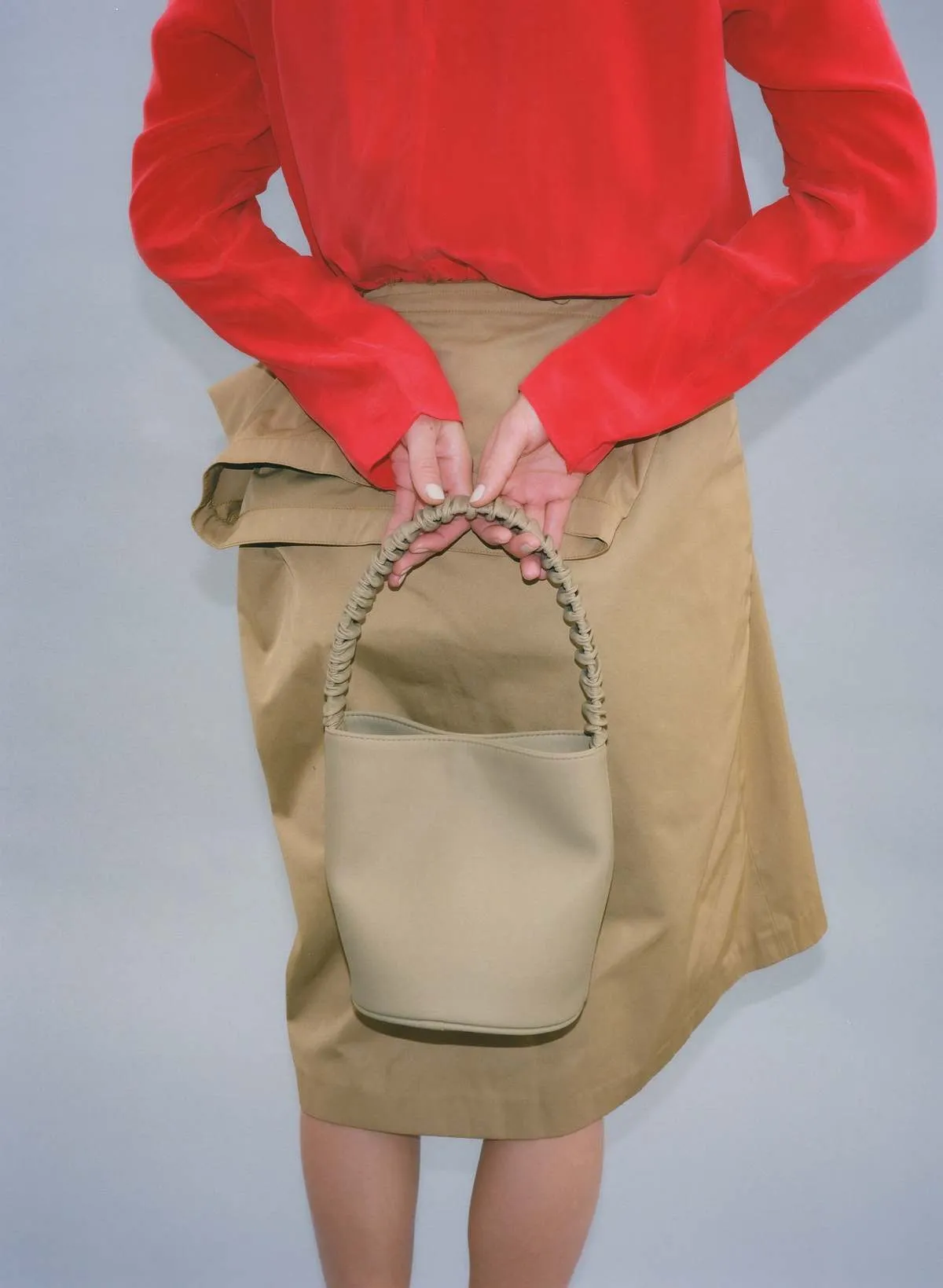 Scrunchie Bucket Bag - Toffee 