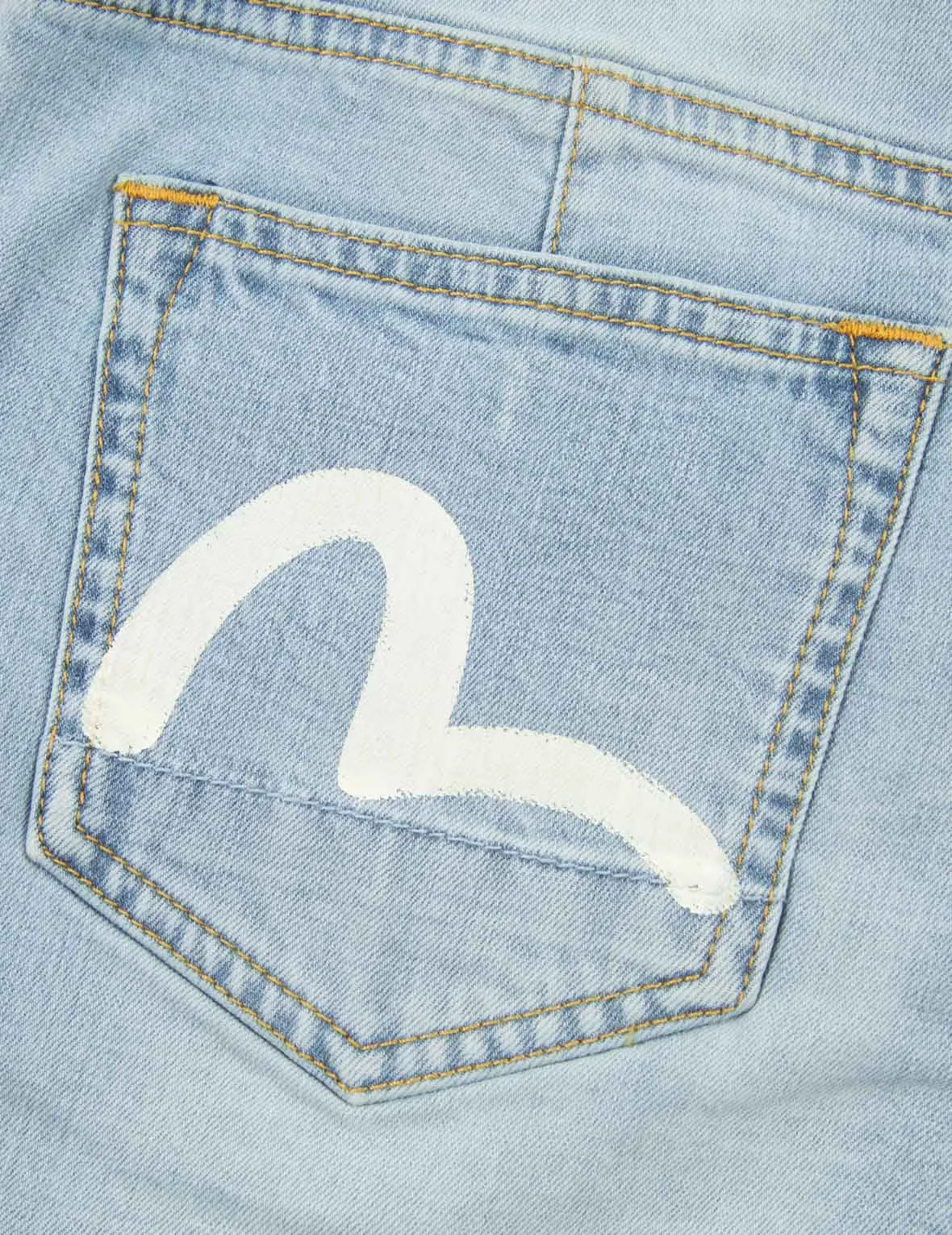 Seagull Print Balloon Tapered Denim Jeans