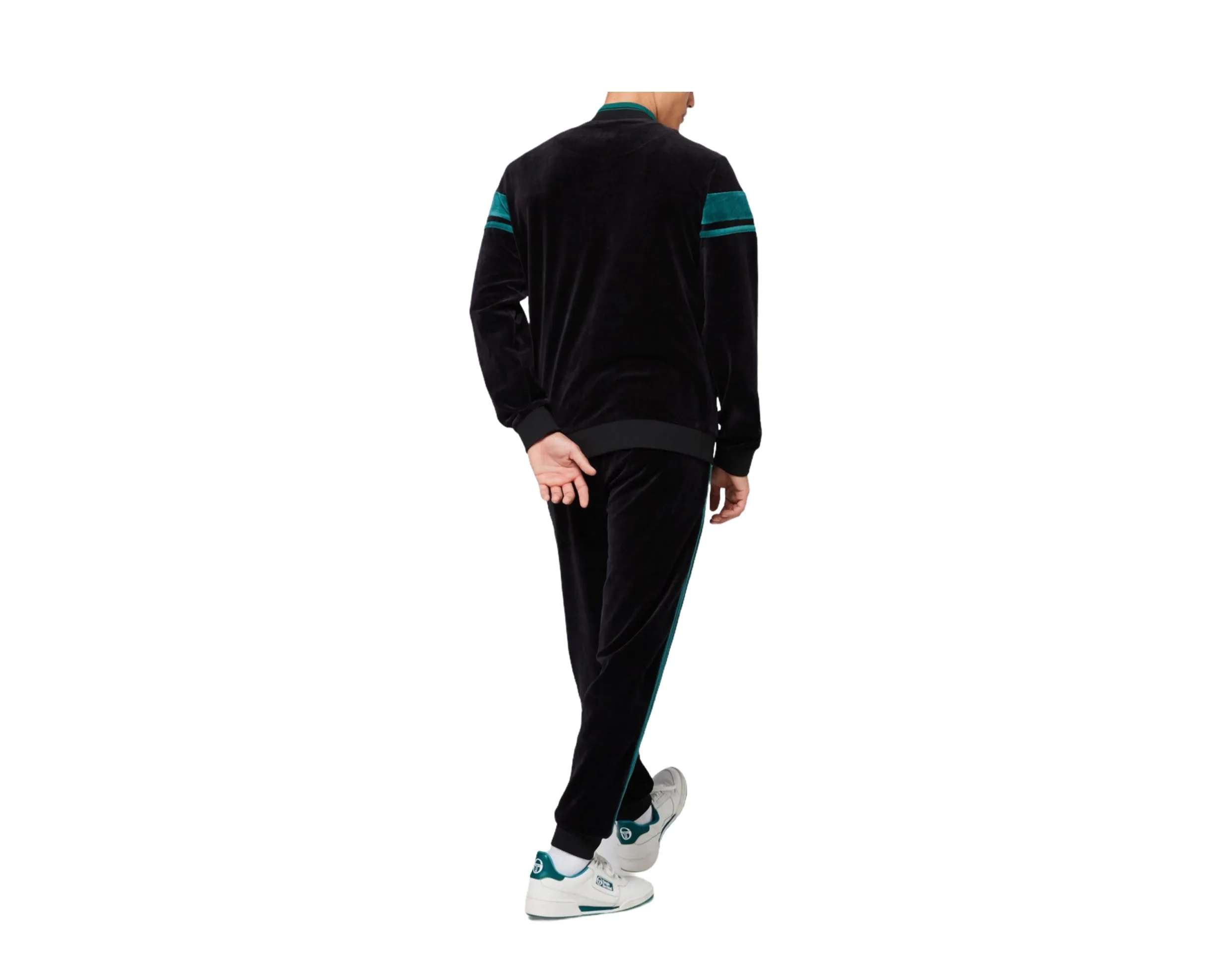 Sergio Tacchini Velour Damarindo Tracksuit - Top and Bottom