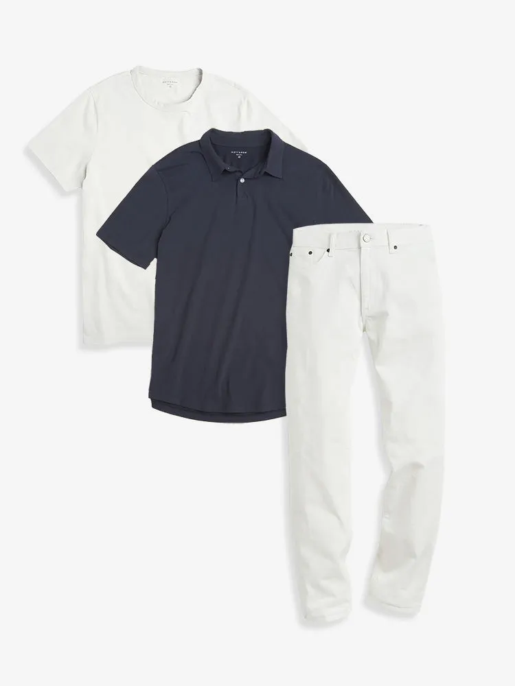 Set 06: 1 Polo + 1 Driggs Tee + 1 pair of Jeans