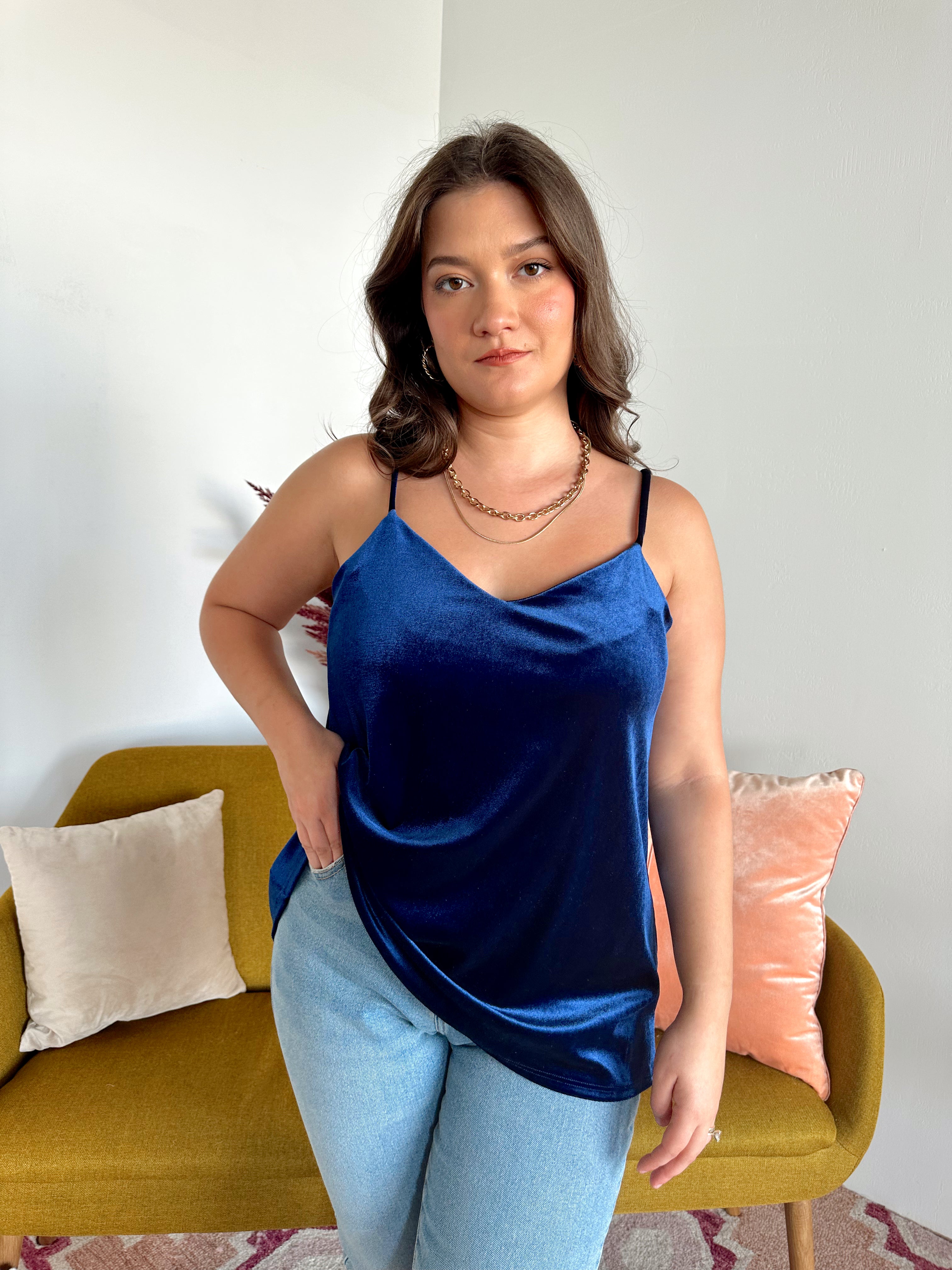 SIZE MEDIUM Velvet Crushin' Cami Top