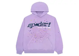 Sp5der Acai Hoodie Purple