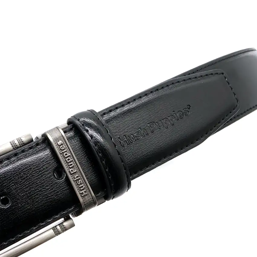 Star Pin Clip Men's Belt - Black