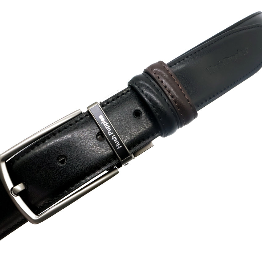 Steven Pin Clip Reversible Men's Belt - Black & Dark Brown