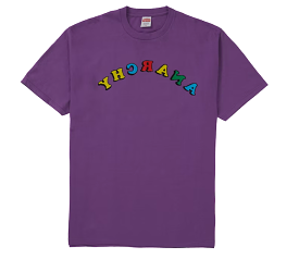 Supreme Jamie Reid Anarchy Tee Purple