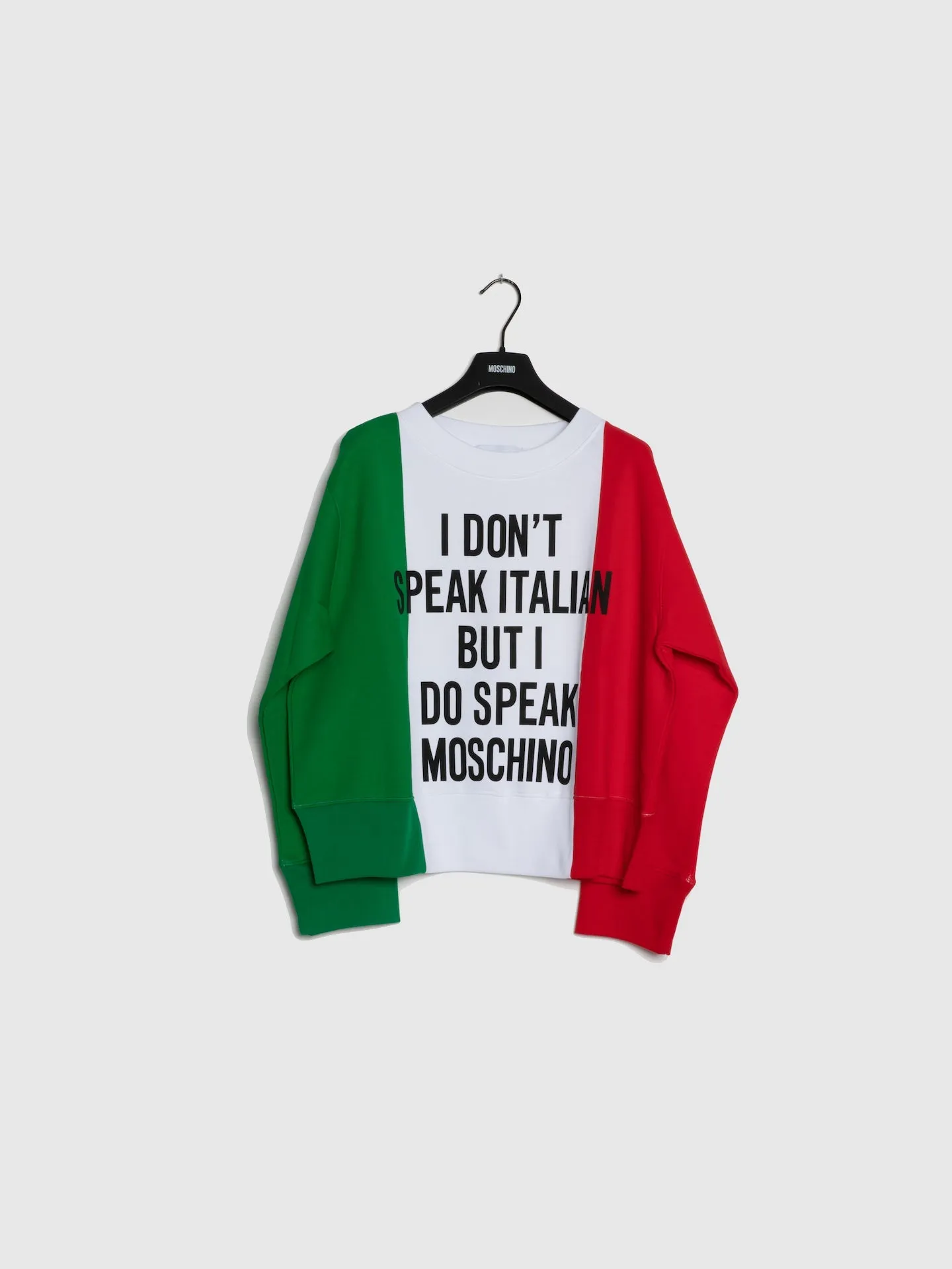 Sweater com Frase em Verde, Branco e Vermelho