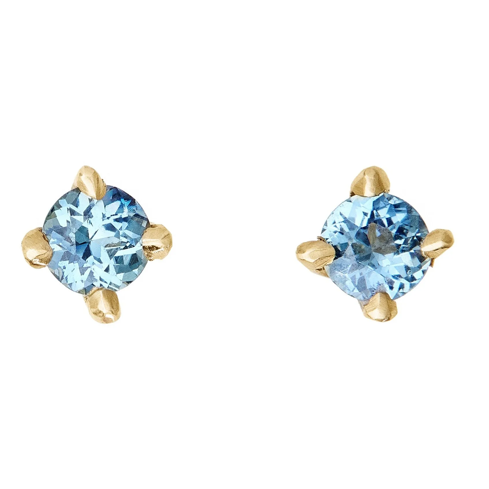 Teal Blue Sapphire Sloan Studs